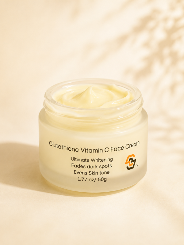 Crème Visage Éclat & Anti-Taches – Glutathion & Vitamine C (50g)
