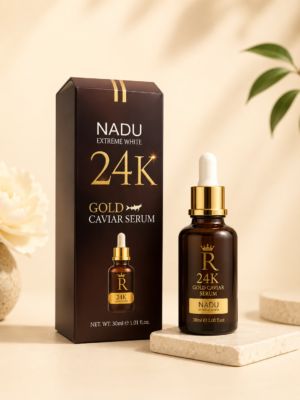 Nadu – Sérum Visage Clarifiant Anti-Âge aux Extraits d'Or 24K & Caviar (30ml)