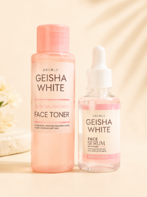 Geisha White – Kit Duo Rituel Visage : Tonique Équilibrant & Sérum Éclat Anti-Âge